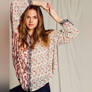 ✨ Chelsea & Theodore Patchwork Boho Blouse •‎ Free People Inspired ✨